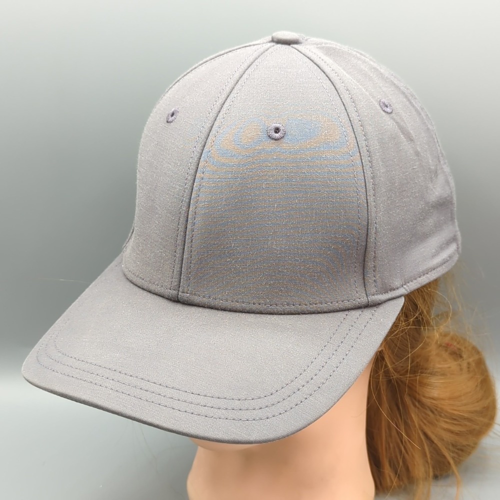 Lululemon On The Fly Ball Cap Hat Mens One Size Gray Snapback Adjustable